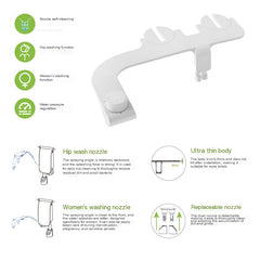 Sleek Dual-Nozzle Bidet Attachment