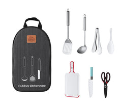 Portable BBQ Cookware Set with Storage Bag