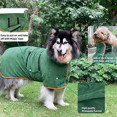 Quick-Dry Microfiber Pet Robe
