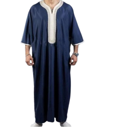 Elegant Men's Black Linen Robe