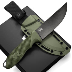 ODENWOLF Pro-Tang D2 Steel Knife - Camping Ready with Sheath