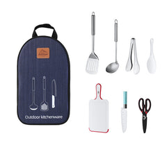 Portable BBQ Cookware Set with Storage Bag